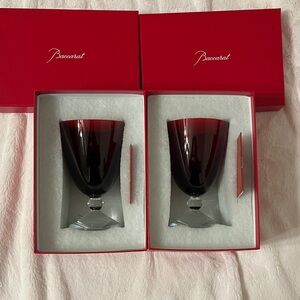Baccarat Vega Glass Red Set of Two